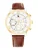 TOMMY HILFIGER Analoog horloge ‘OXFORD’  bruin / goud / wit