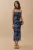 Strapless Bloemen Midi-jurk
