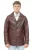 Bruine vintage trench-stijl Crombie leren jas voor heren-Macau