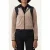FILA Adriano Slim Velour Track Jacket Taupe Gray-black