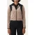 FILA Adriano Slim Velour Track Jacket Taupe Gray-black