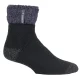 Heat Holders – Luxe fleece gevoerde bedsokken voor heren – Zwart (Olwen)