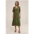We Fashion Dress Mid Length Green