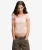 Bardot Off-shoulder Top Slanke Pasvorm Pink