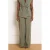 LOLALIZA wide leg high waist broek kaki