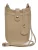 Isabella Rhea Beige Rundleer Tas