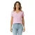 Tommy Hilfiger Gestreepte katoenen T-shirt voor dames (Roze/Ecru)