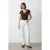Slim Fit V-hals Jersey Blouse