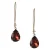 Otazu gold plated oorbellen met Swarovksi kristallen Ida Warm Amethyst