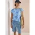 Shirt met burn-out look