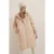 Hooded oversized lange puffer downjas