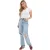 I Saw It First Dames/Dames Mom Jeans (Lichtblauw)