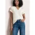 Street One Dames Shirt met gespleten hals en knoopdetails in Wit