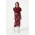 IRO Paris Alise Skirt Multico Burgundy