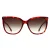 Calvin Klein Vlinder Dames Bourgondisch Havana Bruin Kleurverloop CK22532S