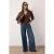 TRENDYOLMİLLA Dames Bruin Effen Lang Regular fit Overhemden