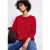Street One Dames Sweater in effen kleur in Rood
