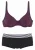 s.Oliver Bikini  lila / zwart / wit
