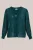 WE Fashion – Dames jacquard blouse – Curve – Regular fit – Donkergroen –  Plus Size