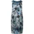 Mouwloze Jurk met Bloemenprint en Verborgen Rits – Blauwgroen