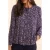 ICode Navy Blouse With Rock Floral Print Marine