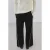 Mango straight regular waist casual broek zwart