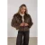 NUKUS faux fur jas bruin