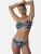 love & roses Bikinibroek  azuur / aqua / donkerblauw / donkerroze