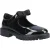 Hush Puppies Astrid Bow Meisjes Zwart Leren Schoenen
