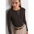 Geverfde Kraag Knopenblouse
