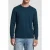 Calvin Klein Ls 100% Merino Crew Navy Teal Mouline