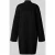 Jake*s Collection Gebreide jurk van viscosemix met opstaande kraag