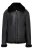 Heren zwarte Pilot B3 Flying Shearling schapenvacht WWII Bomber pilotenjack