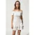 MANGO TEEN off shoulder jurk ecru