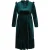 Faina Grote maten jurk vrouwen Emerald