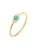 ELLI Ring ‘Evil Eye’  turquoise / goud
