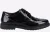 Hush Puppies Verity Leren Damesschoenen Met Lakleren Zwarte Brogues.