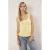 TRENDYOLMİLLA Dames Geel Effen Mouwloos Getailleerd Blouses