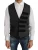 Dolce & Gabbana Grijs wollen slim vest met motief voor heren
