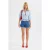 Denim Effen Hoge Taille Shorts