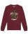 Watapparel Sweatshirt ‘ T-Rex Fahrrad ‘  gemengde kleuren / bourgogne