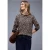 Street One Dames Leo jacquard shirt in Bruin