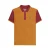 Lambretta Heren Houndstooth Polo Shirt (Bordeaux/Geel)