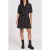 The Kooples Short-sleeved Polka Dot Dress With A Tie Black White