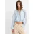 Mango gebloemde cropped top – blauw