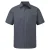 Russell Collectie Heren Korte Mouwen Poly-Katoen Easy Care Poplin Shirt (Konvooi Grijs)