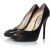 Jimmy Choo zwarte leren peeptoe pump