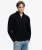 Jacob Cable Gebreide Trui Met Halve Rits Blauw