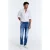 Lance jeans met middelhoge taille, normale lengte en 5 zakken, mediumblauw