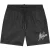 Malelions Men Split Swim Shorts | Black/Light Green